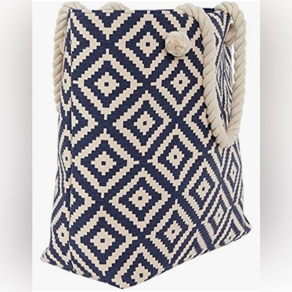 Tote Bag by Summer & Rose - Navy Blue - Picture 7 of 12